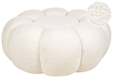 Pouffe BEAUFORT Boucle Off-White