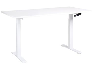 Handmatig verstelbaar sta-bureau DESTINES Wit 160 cm 72 cm
