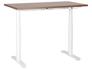 Electric Adjustable Standing Desk DESTINAS Brown/ White 120 cm 72 cm