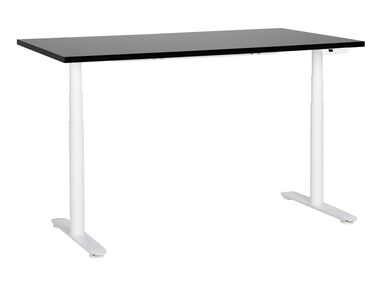 Electric Adjustable Standing Desk DESTINAS Black/ White 160 cm 72 cm