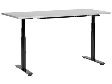 Electric Adjustable Standing Desk DESTINAS Grey/ Black 160 cm 72 cm