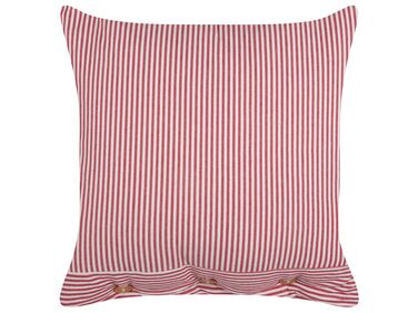 Coussin AALITA Coton 45 x 45 cm Rouge À rayure