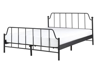 Bed Metaal MAURESSAC 140 x 200 cm Zwart