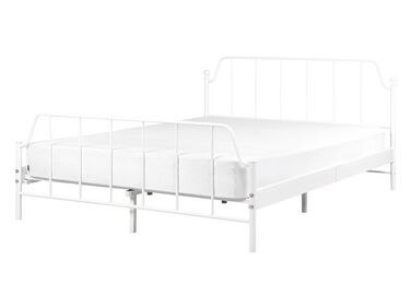 Bed Metaal MAURESSAC 140 x 200 cm Wit
