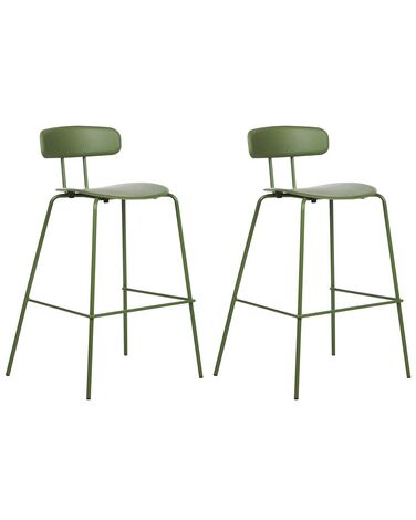 Set van 2 barstoelen SIBLEY Groen