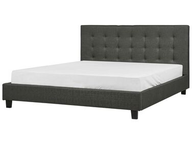 Bed Fabric LA ROCHELLE 180 x 200 cm (EU Super King) Dark Grey