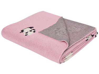 Blanket TALOKAN Cotton 130 x 170 cm Pink