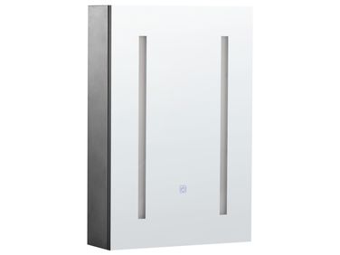 Armoire de toilette murale LED CAMERON 40 cm 60 cm Noir