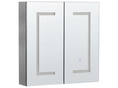 Armoire de toilette murale LED MAZARREDO 60 cm 60 cm Noir