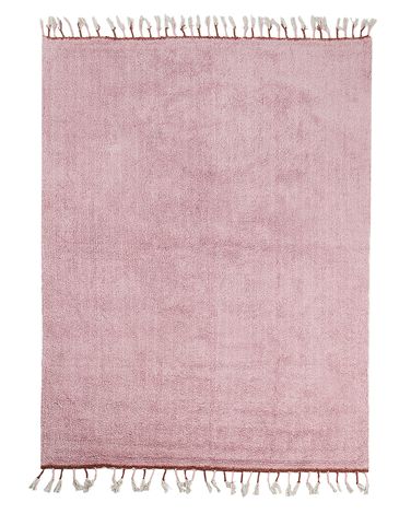 Kids Rug CAPARLI Pink 140 x 200 cm Cotton