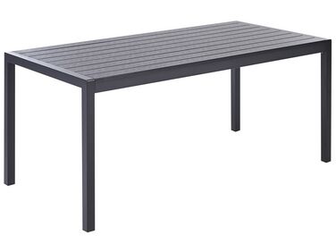Garden Dining Table VERNIO 180 cm 90 cm Metal Black