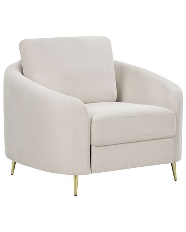 Fauteuil TROSA Tissu Beige clair