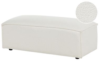 Ottoman HELLNAR Boucle Off-White