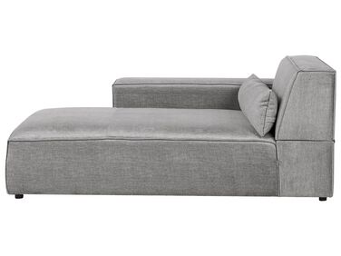 Rechtszijdige chaise longue HELLNAR Stof Grijs