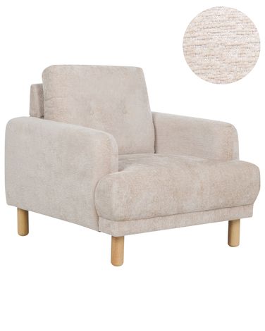 Fauteuil TUVE Bouclé Beige