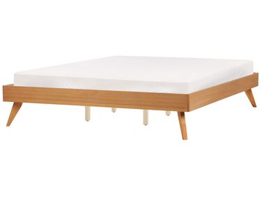 Bed zonder hoofdbord BERRIC 180 x 200 cm Natuurlijk essenhout