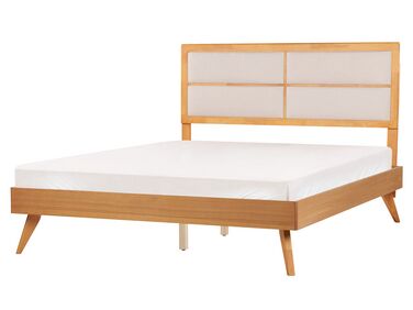 Bed POISSY 160 x 200 cm (EU King Size) Natural Ash Wood