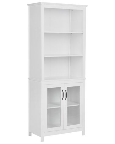 Glass Display Cabinet LUSBY 75 cm White