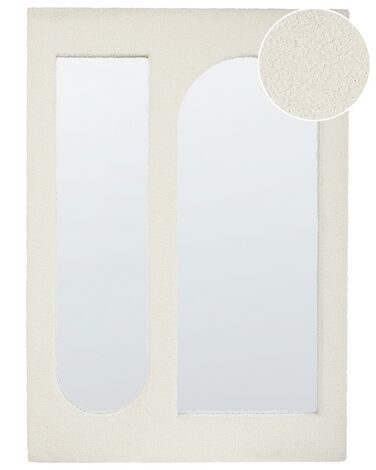 Wall Mirror MARCIGNY 70 cm 100 cm Boucle Off-White