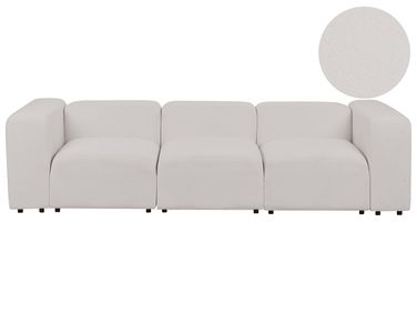 Canapé modulable 3 places FALSTERBO Bouclé Gris clair