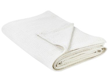 Couvre-lits RAGALA Coton 200 x 220 cm Beige clair