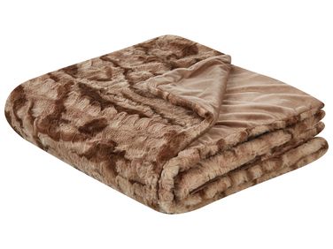 Couverture BAKIRA Fourrure synthétique 150 x 200 cm Marron
