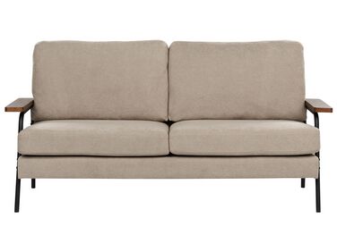 Canapé 3 places AKRANES Tissu Taupe