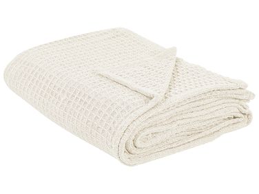 Couvre-lits CHAGYL Coton 220 x 240 cm Beige clair