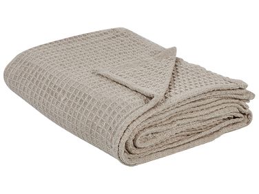Couvre-lits CHAGYL Coton 150 x 200 cm Taupe