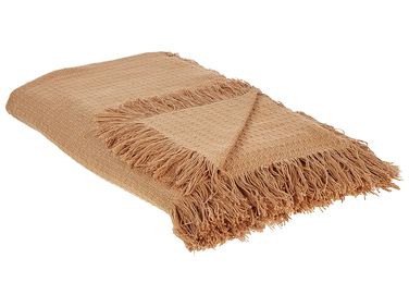 Couvre-lits YERBENT Coton 220 x 240 cm Marron doré