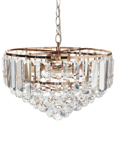 Chandelier ACHEIRO S Crystal Gold