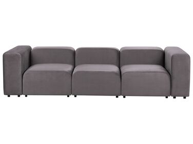Canapé modulable 3 places FALSTERBO Velours Gris foncé