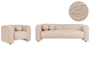 Bankenset 4-zits LEIREN Bouclé Beige