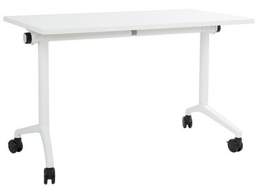 Inklapbaar bureau CAVI Wit 120 cm 60 cm met wielen