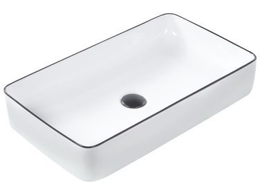 Countertop Basin XERT 610 x 350 mm Ceramic White