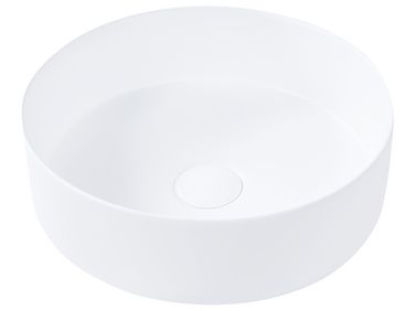 Countertop Basin CALIG ⌀ 360 mm Ceramic Off-White