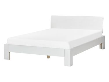 Bed Dennenhout ROYAN 140 x 200 cm Wit