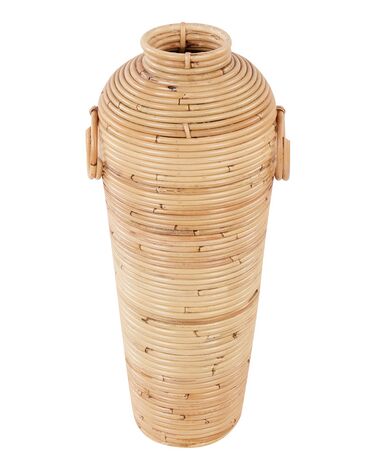 Decoratieve vaas ELATIA Rotan 50 cm Natuurlijk