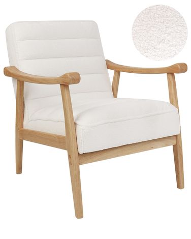 Armchair LEKNES Boucle Off-White