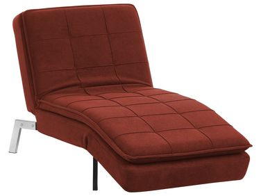 Chaise Longue LOIRET Fabric Red