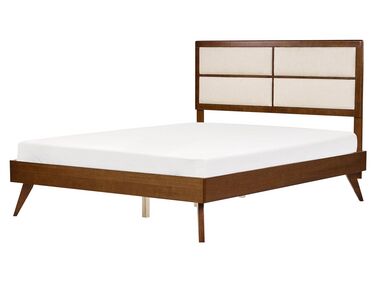 Bed POISSY 160 x 200 cm (EU King Size) Dark Ash Wood