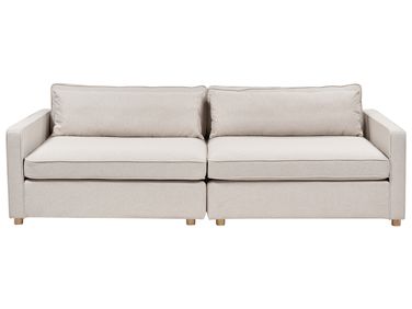 Bank 3-zits VINSTRA Stof Beige