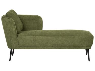 Chaise longue côté gauche ARTHEZE Tissu Vert foncé