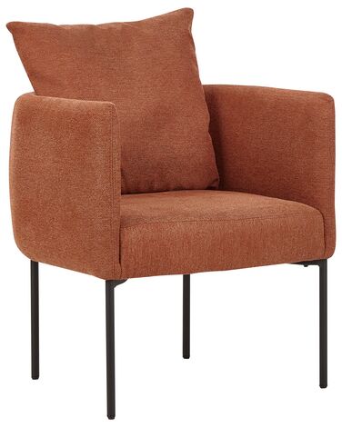 Fauteuil MALMOS Tissu Marron doré