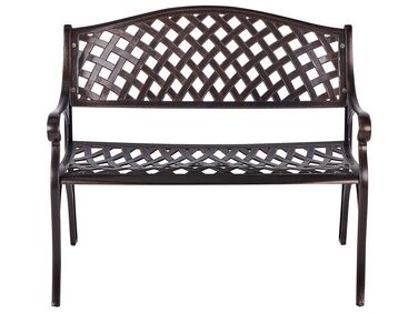 Banc de jardin STAGGIA 104 cm Métal Marron