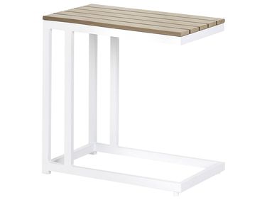 Tuin bijzettafel MESSINA 60 cm 35 cm Wit