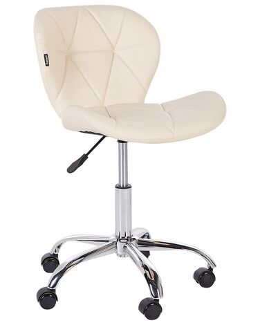 Bureaustoel VALETTA Kunstleer Beige