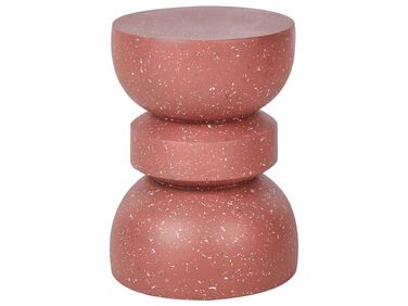 Side Table FALIRO 37 cm 37 cm Red Terrazzo