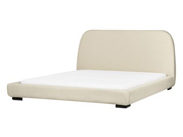 Bed Stof ROISEL 160 x 200 cm Lichtbeige