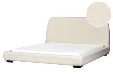 Waterbed Boucle ROISEL 160 x 200 cm (EU King Size) Light Beige